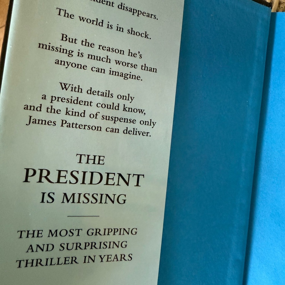 The President Is Missing Hardcover Book - Picture 2 of 3